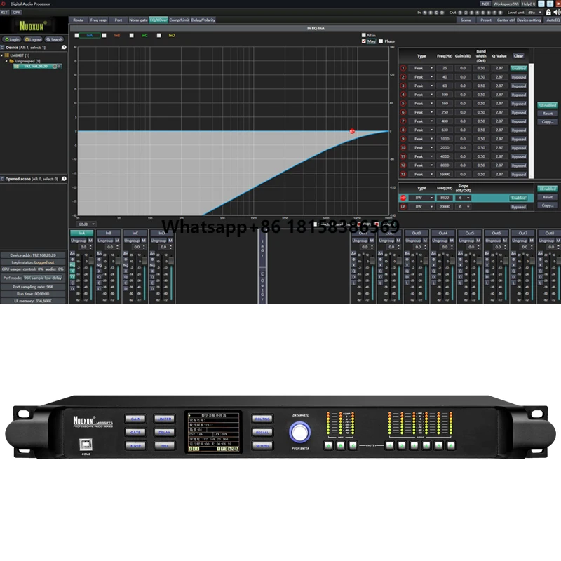 

LM836RTS Audio Processor Digital Processor Dsp Audio Speaker System Equalizer Professional Stage Sound Equipment System