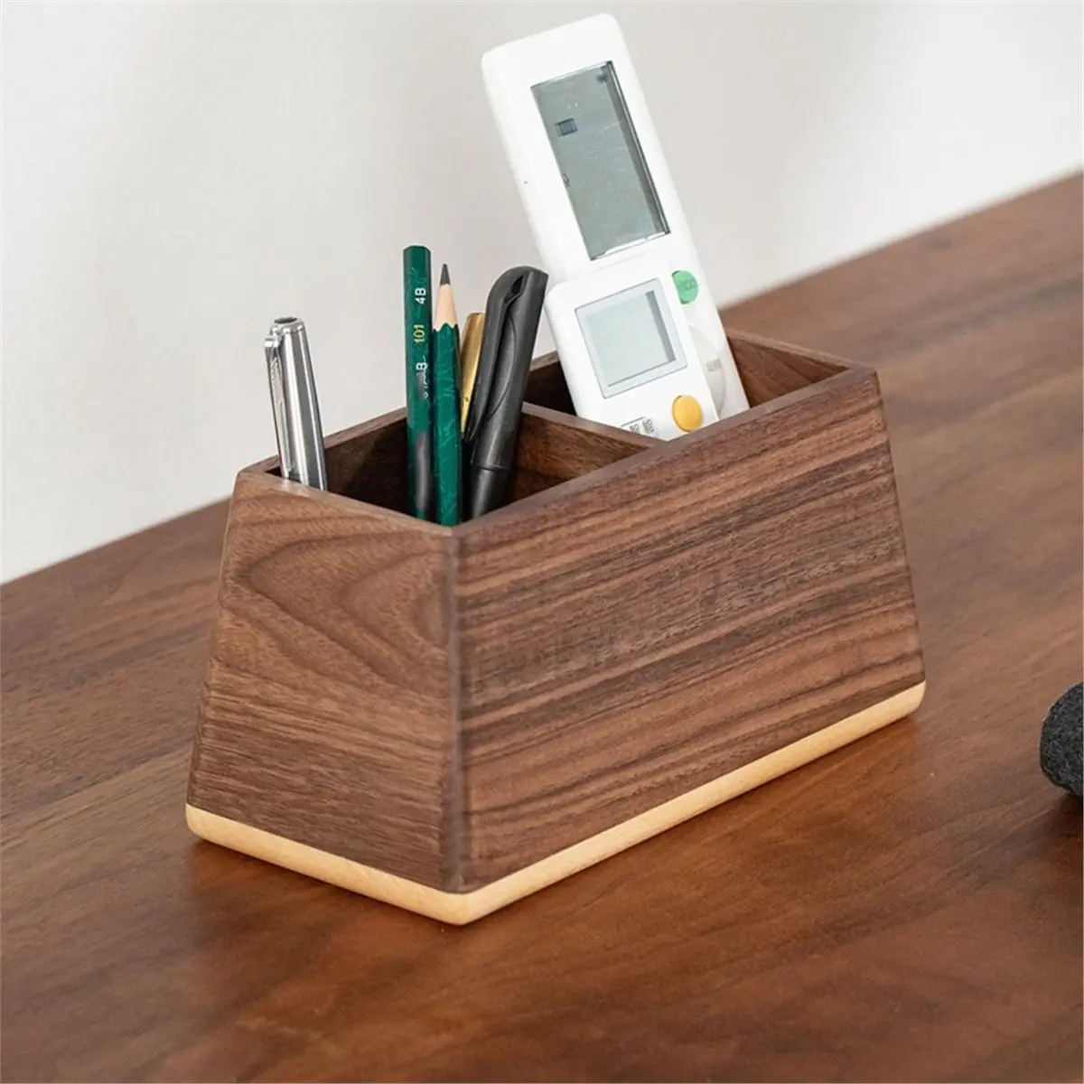 

【AT48】 НОВЫЙ деревянный держатель для ручек - элегантный настольный органайзер для офиса и дома