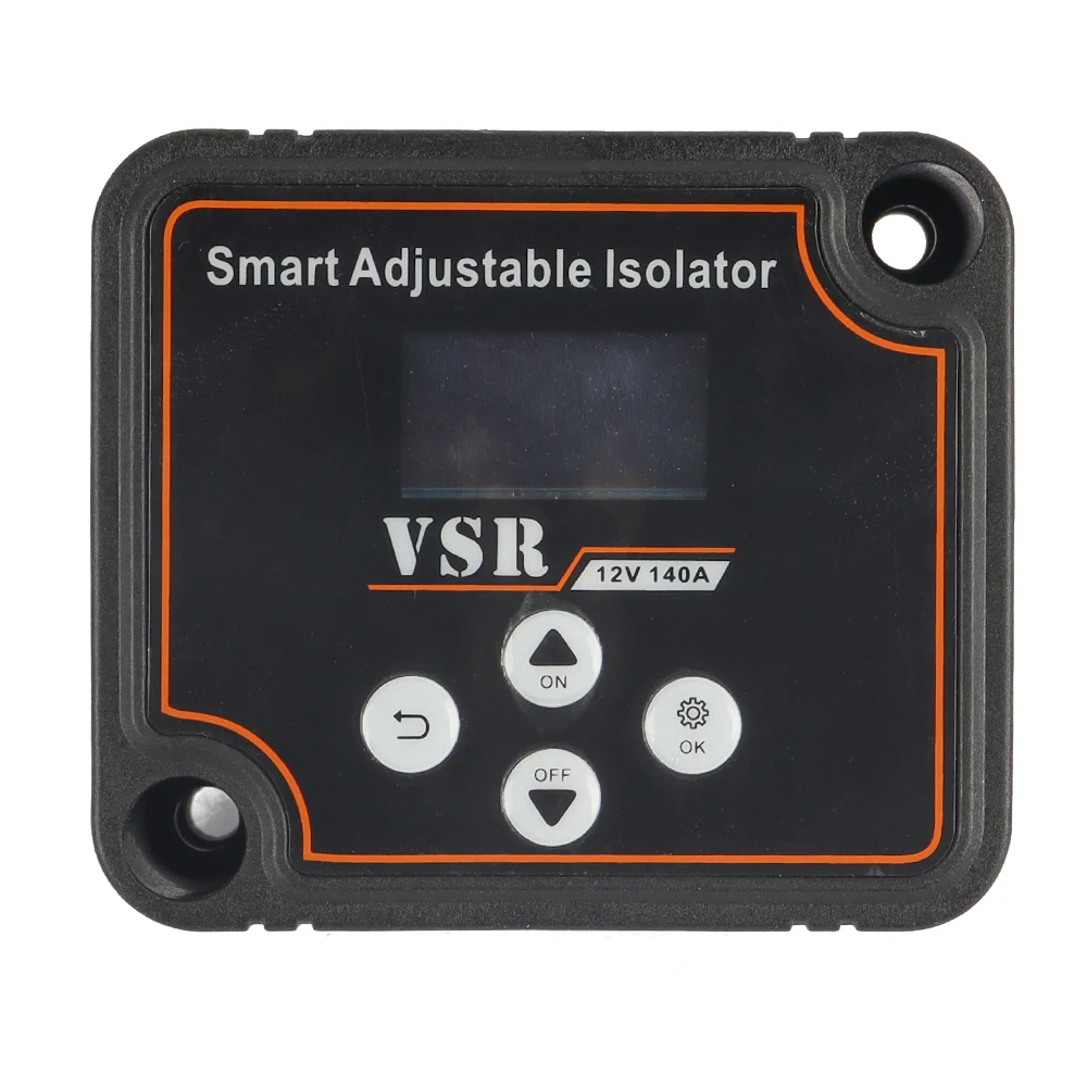 LED Display Adjustable Voltage Isolator Adjustable Voltage Dual Battery Isolator 12V 140Amp VSR For Lithium Lead-Acid Battery