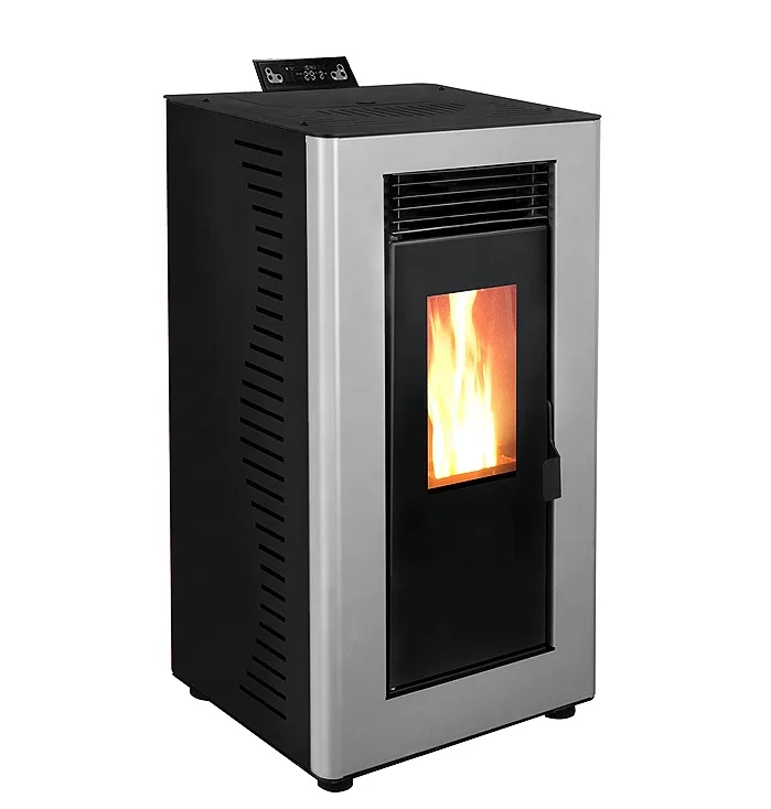 9kw Biomass Fireplace Wood Pellet Fuel Burning Electric Stove