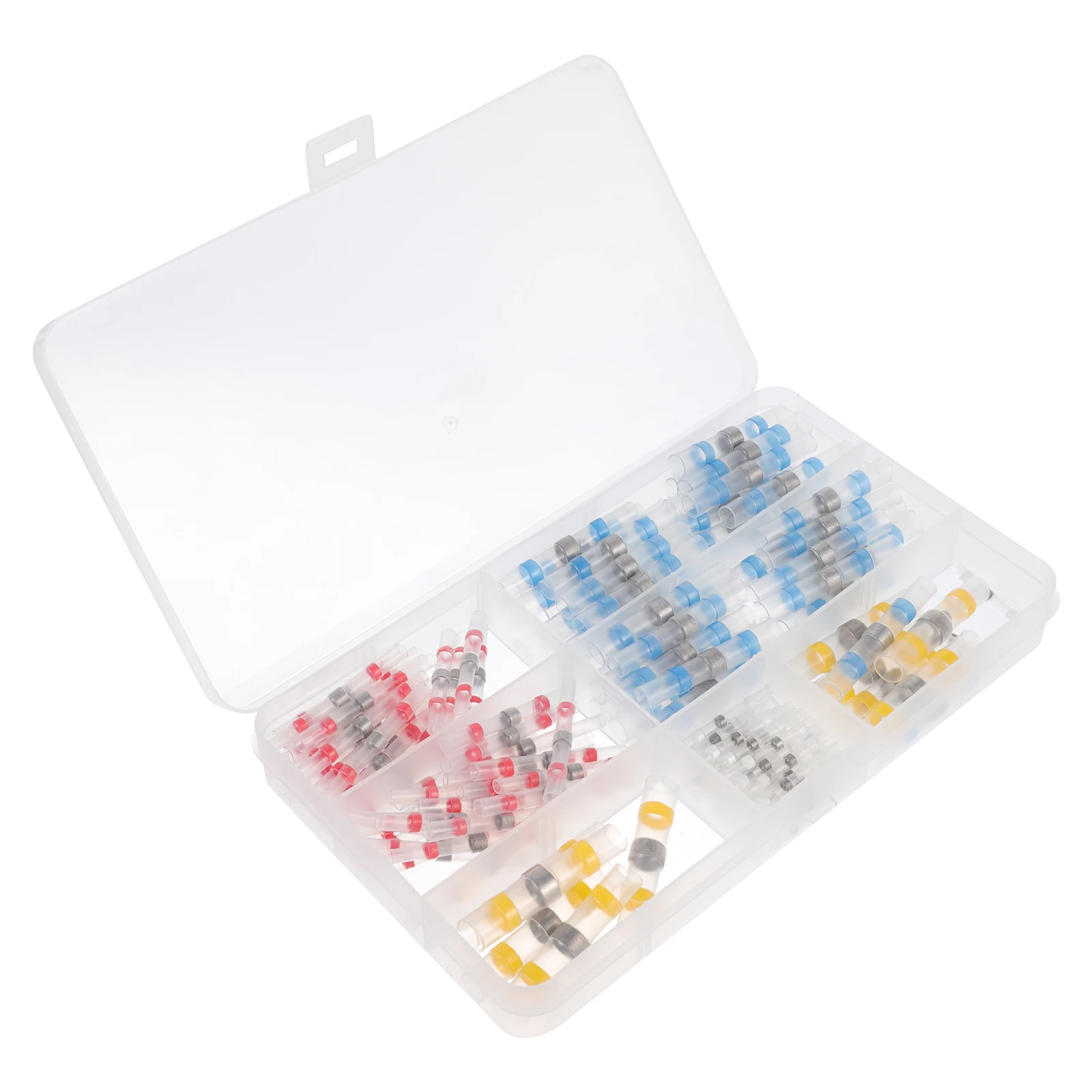 

150pcs Solder Seal Wire Connectors Waterproof Insulated Electrical Terminals Heat Shrink Butt Splice Polyolefin Tubing Tin