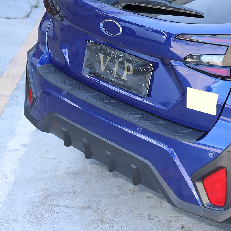 لسوبارو Crosstrek 2024 2025 TPE الأسود سيارة الجذع الوفير الزخرفية الحرس ملصق الكسوة حماية السيارة الملحقات