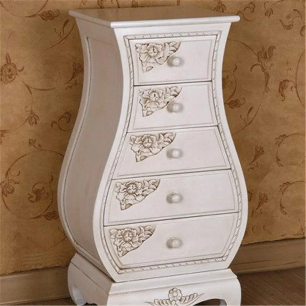 

Equipped with a five drawer storage cabinet