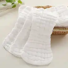 

8Pcs Baby Diaper Pads Pure Cotton Gauze Diapers Newborn Soft Cloth Diapers Peanut Shape Multifunctional Use