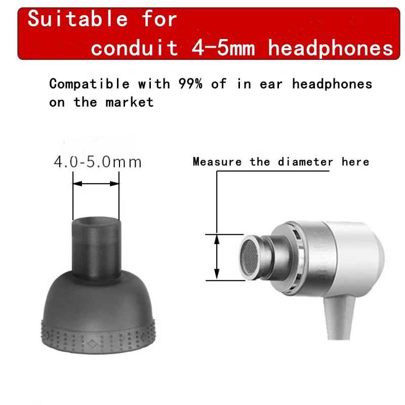 Almohadillas para auriculares intrauditivos, S/M/L 3 pares de auriculares de silicona suave para auriculares SONY MDR- EX750BT WI-H700 /1000X para colgar en el cuello