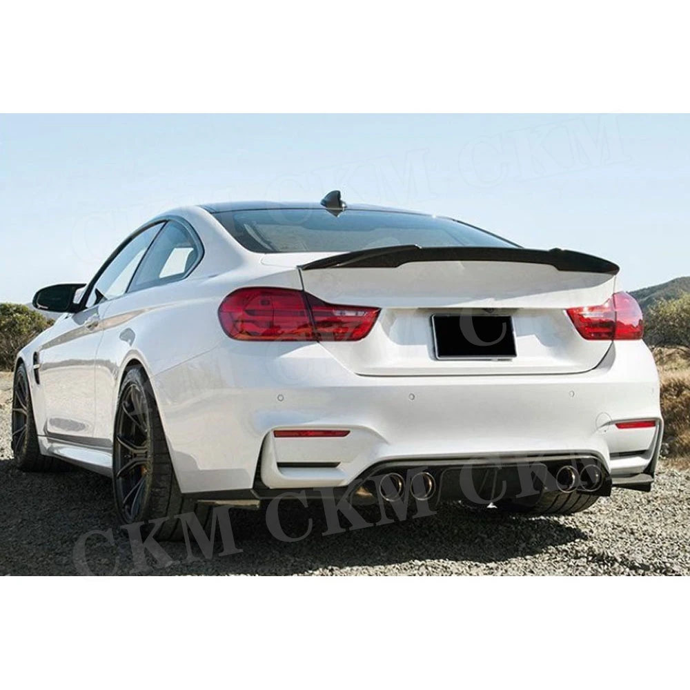 Carbon Fiber Material Rear Bumper Diffuser Splitters for BMW 3 4 Serises F80 M3 F82 F83 M4 2014-2017 V Style Car Accessories