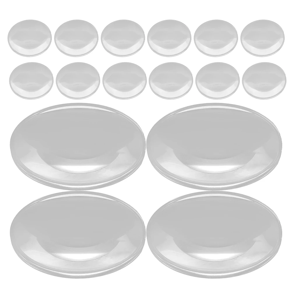 30Pcs Compact Optical Lens Set Good Magnifying Effect Practical for Physics Laboratory Aids Convex Lens