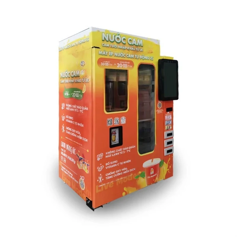 Fresh Orange Juice Vending Machine, Unmanned Juicer with Multiple Payment, Convenient for School Hospital