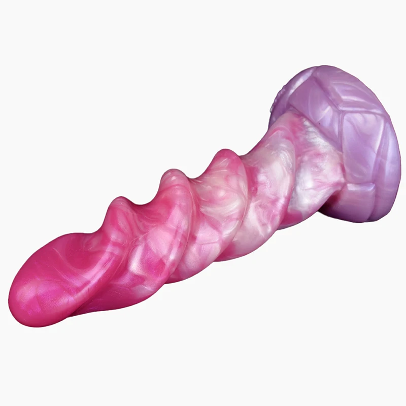 21.5*5.7cm Soft Spiral Screw Pig Dildo Monster Penis Duck Dick Women Masturbator Adult Sex Toys for Pussy Anal Prostate Sexshop