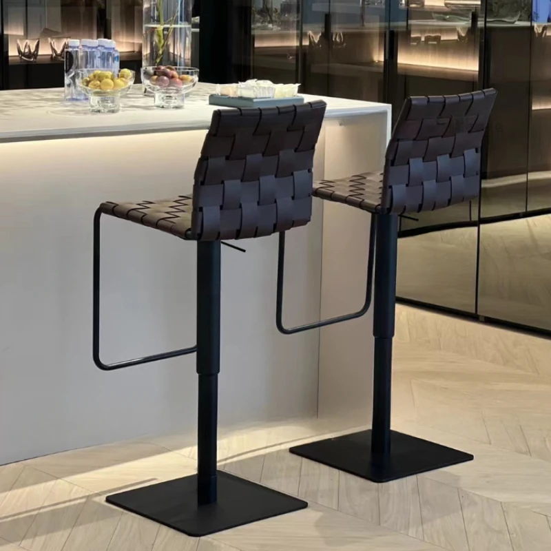 Adjustable Modern Bar Chairs Portable High Swivel Designer Counter Bar Stools Kitchen Nordic Comfortable Barkrukken Furniture