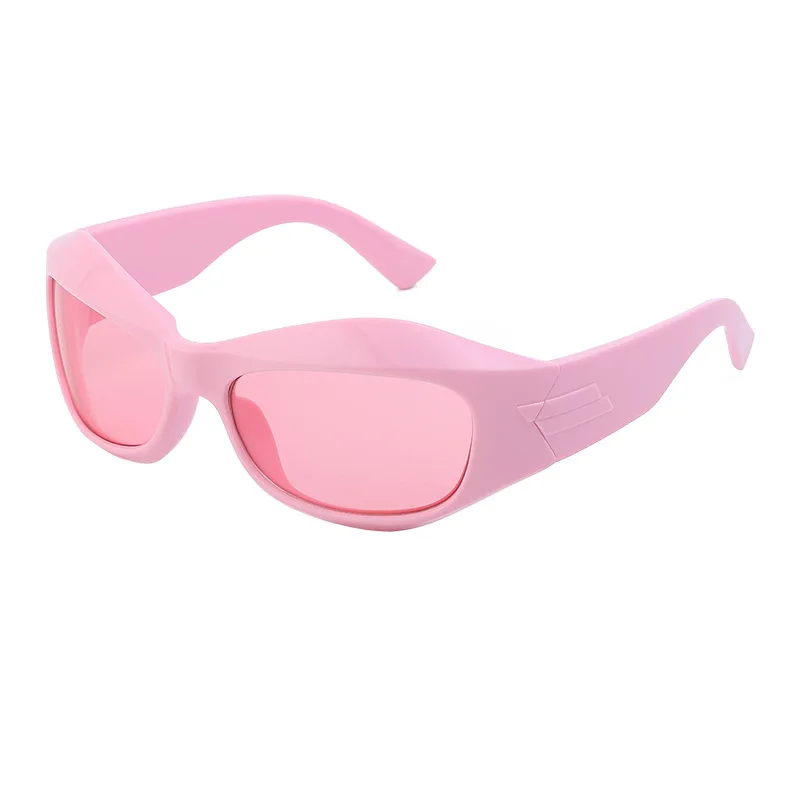 54687 große Rahmen Punk Y2K Sonnenbrille für Frauen Luxus Marke Steampunk Hip Hop Sonnenbrille Männer Vintage Oval Fahren Pilot shades