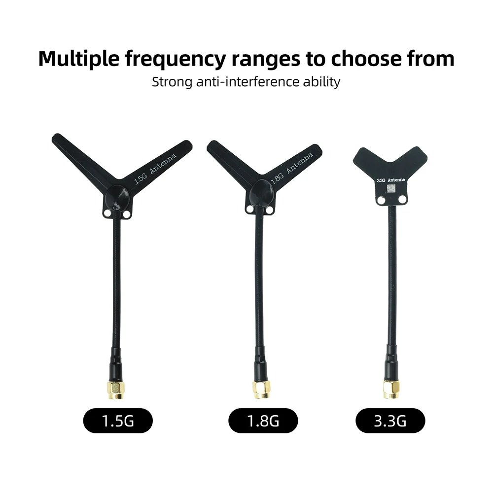 1.5G 1.8G 3.3G Image Transmission Antenna Y Directional Antenna 3.0dBi High Gain 50W Max Power VSWR≤1.5 Racing Drone FPV Antenna