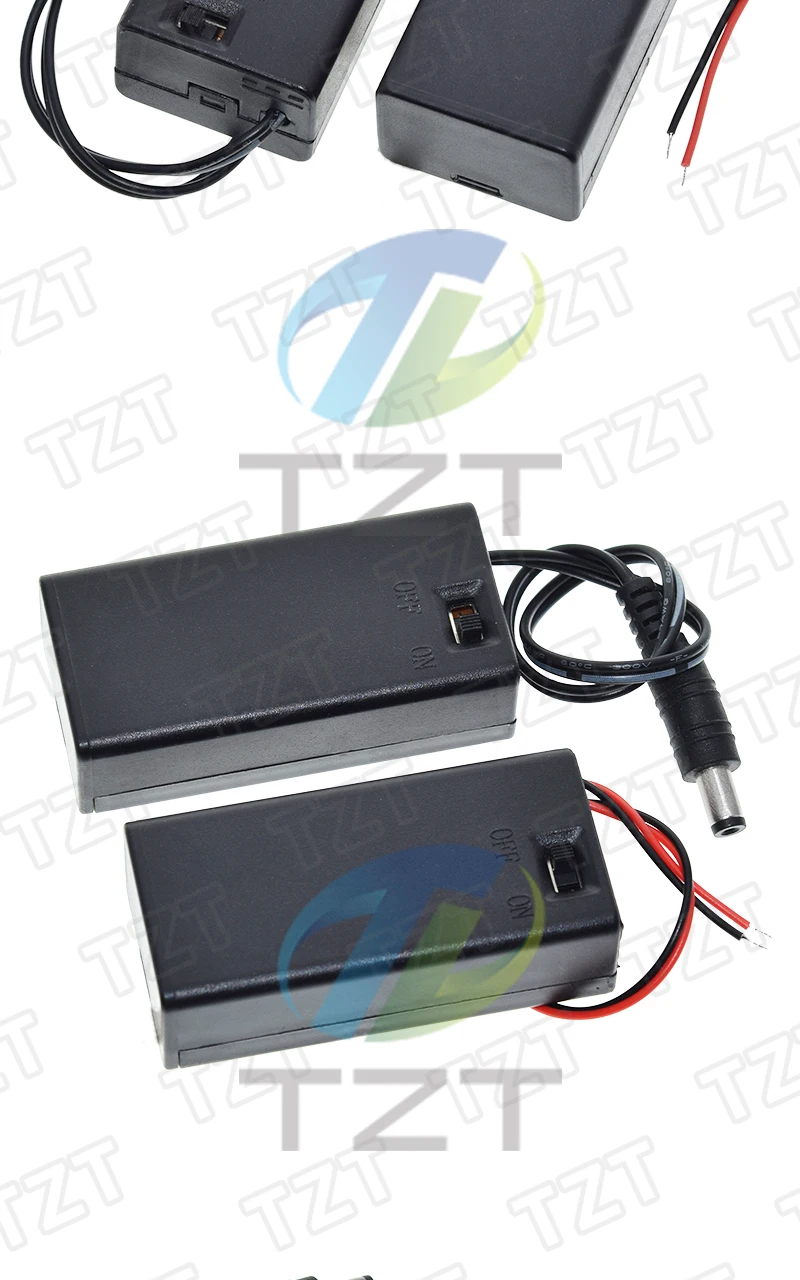 1/3 Stück 9-Volt-Batteriehalterbox PP3 9V-Batteriegehäuse mit Ein-/Ausschalter, Kabelanschluss und Abdeckung für 6F22 DIY-Hobbyprojekte – Detail 3