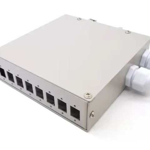 

Оптоволоконный корпус E-ink на 8 портов для монтажа на DIN-рейку для общепромышленного применения