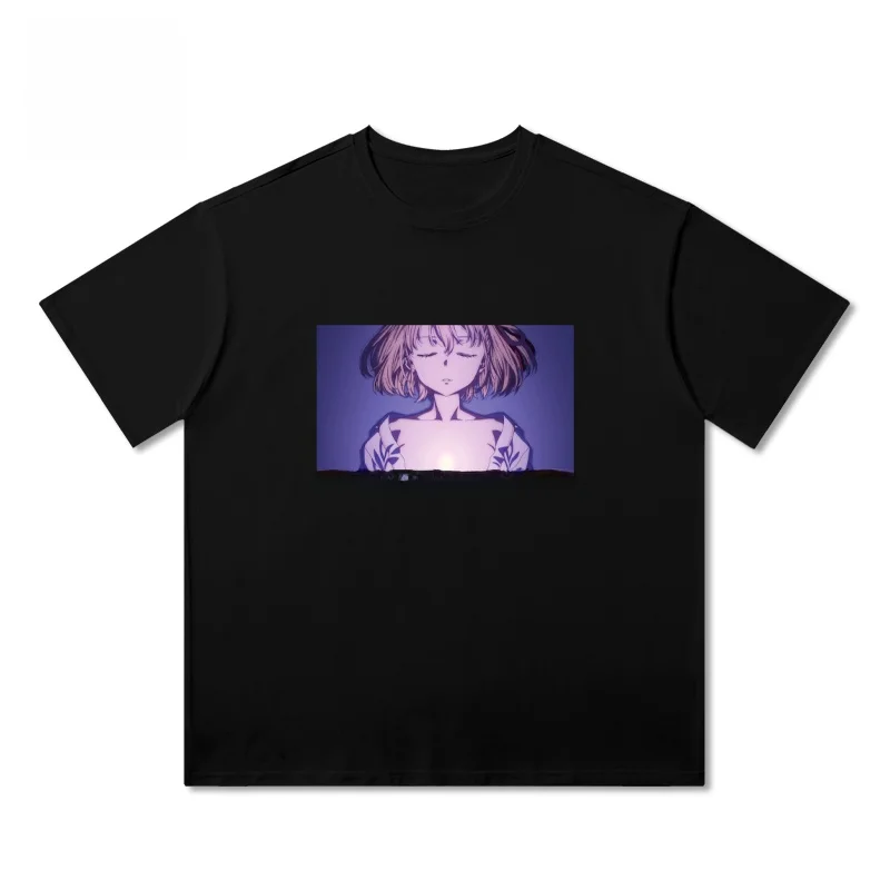 Lycoris Recoil Chisato Nishikigi Anime T-shirt Unisex Graphic Cotton Short Sleeve Crew Neck Summer Oversized Top 2026 Hot Sale