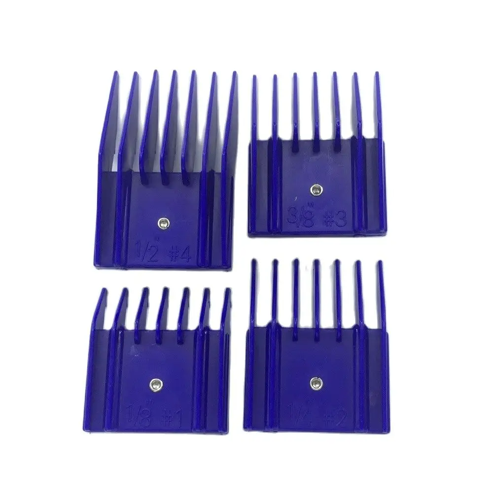 4pcs/set Pet Clipper Blade Attachment Comb Standard Size Fit For Oster A5 Blade