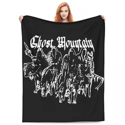 Haunted Mound Sematary Ghost Mountain Blankets Flannel Multifunction Soft Throw Blankets for Bedroom Bedspreads