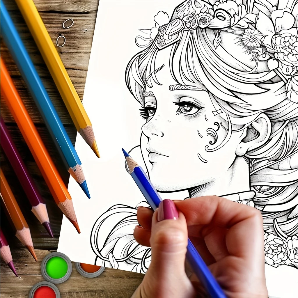 1 st Artistry Fantasy Coloring Kleurboek voor rustgevende stress |   Kleurboek voor stressreductie voor stressverlichting en cadeaus