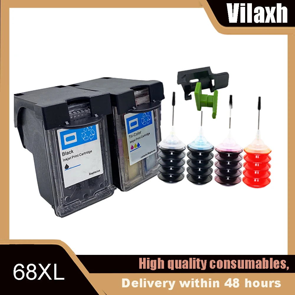 

68XL Ink Cartridge Compatible for HP DeskJet 2900 series 2910 2920 2921 2922 2923 2930 2931 2932 2942 2952 2955