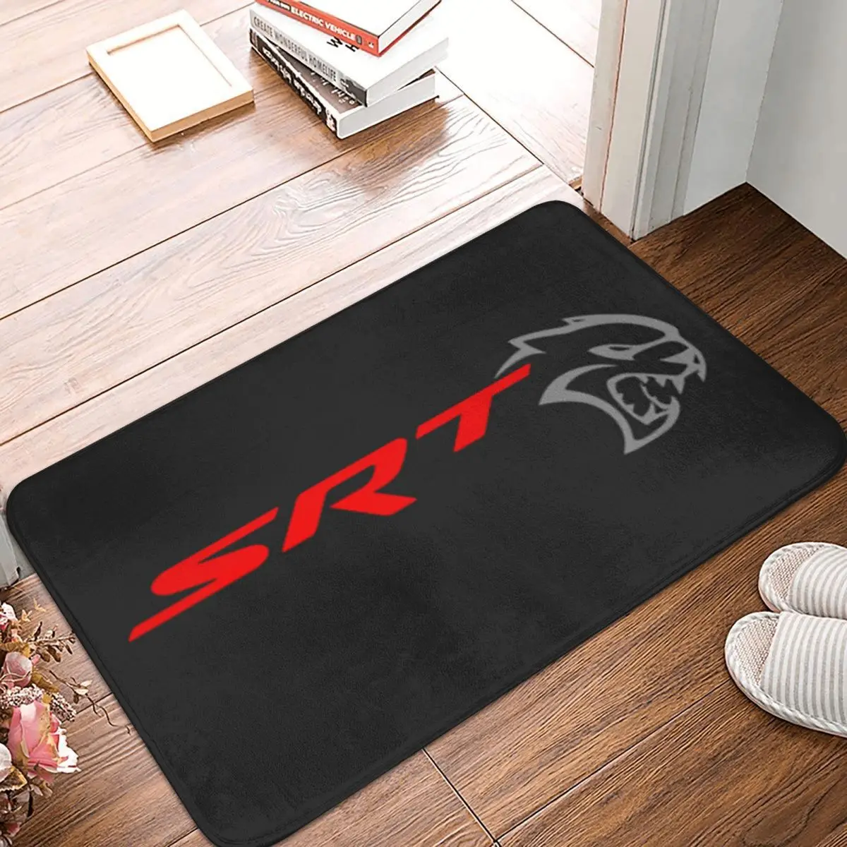 SRT Hellcat Demon Dodge Challenger Car Racing Non-slip Doormat Floor Mat Carpet Rug for Entrance Home Bedroom Footpad Mats