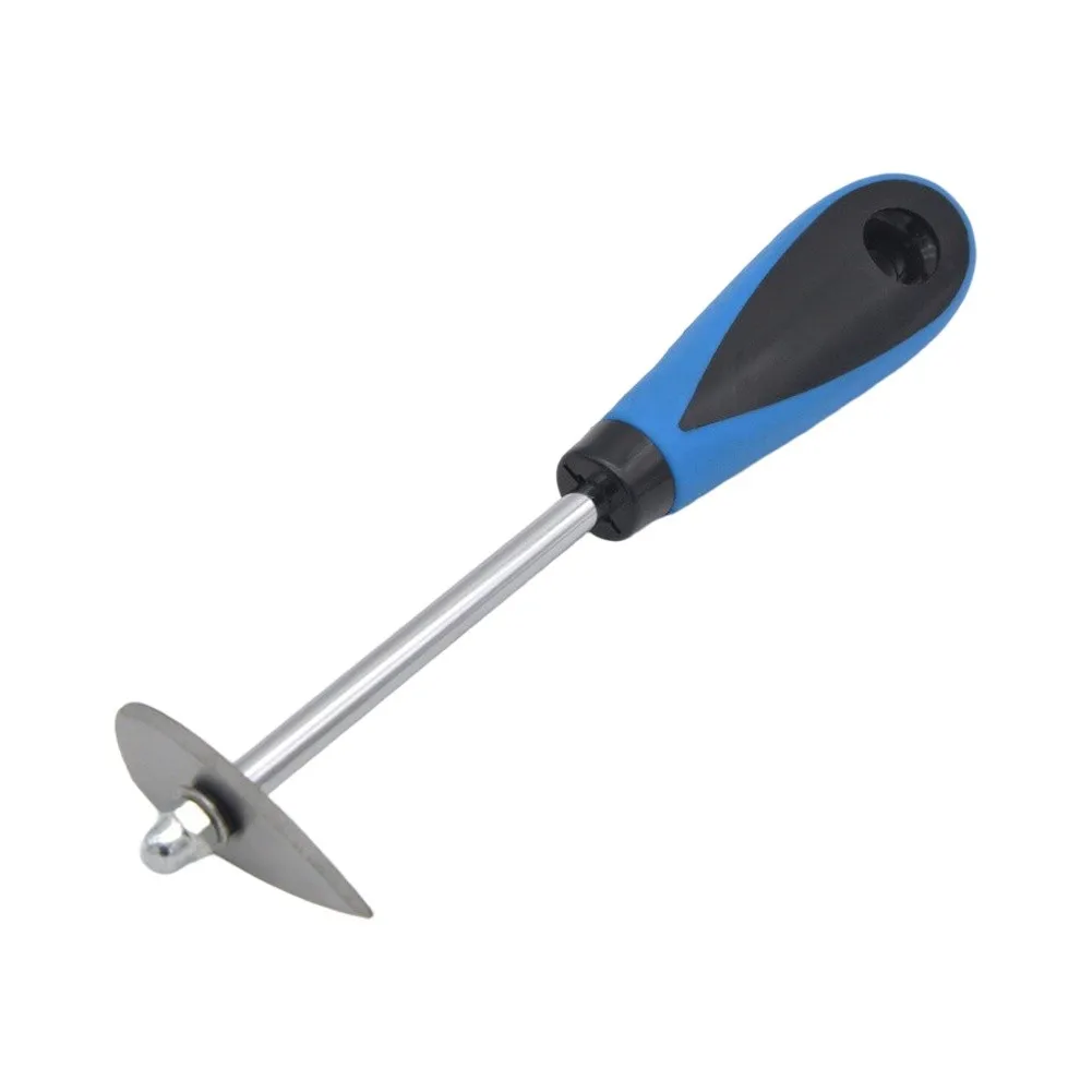 Metal Paint Scraper Tool Set with Wide Base Support and Spring-Loaded Friction Mechanism to Maintain Blade Position During Use