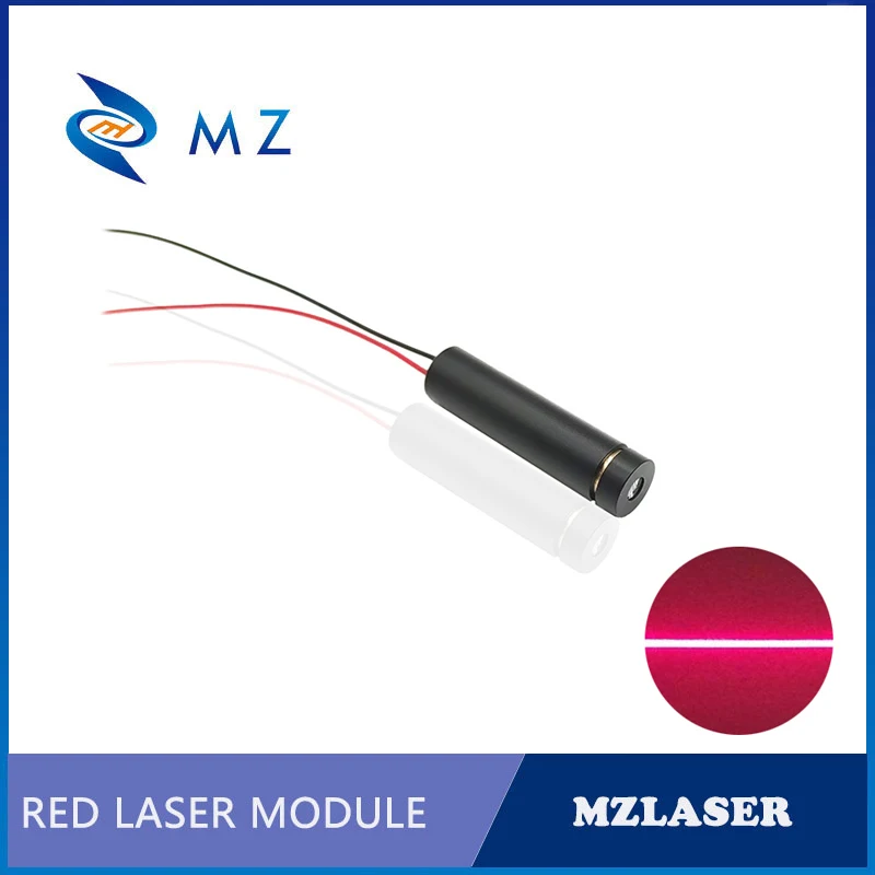 Red Line Laser Diode Model Adjustable Focusing Compact Mini D10mm 638nm 100mW CW Industrial Grade Machine Red Line Laser