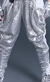 Hip Hop Kostüm Kinder Pailletten Harem Hosen Jungen Straße Tanzen Kleidung Kind Dance Jazz Outfits Bühne Leistung Tragen DNV11054