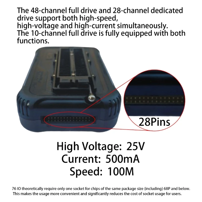 Advanced 32 Bit RISC V T76 Programmer and TSOP56 Adapter Set for Fast Data Transfer 601F