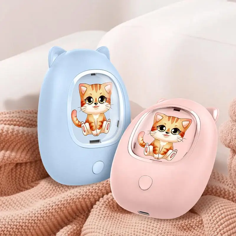 Winter Hand Warmer USB Charging Mini Hand Warmer Rechargeable Electric 2 gear  Cartoon Hand Heating Warmer Colorful Night Lights