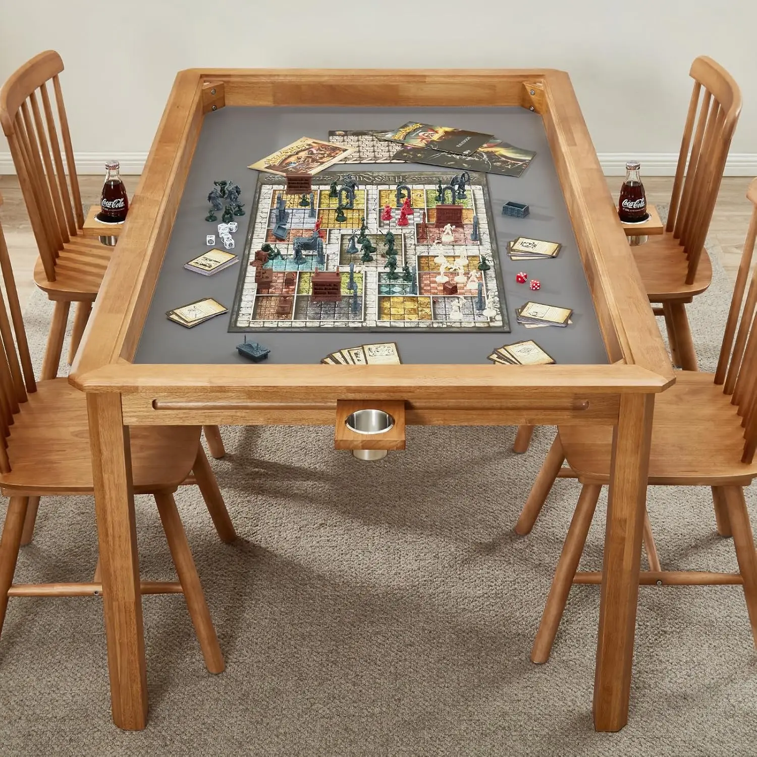 Board Game Table with Removable Table Top