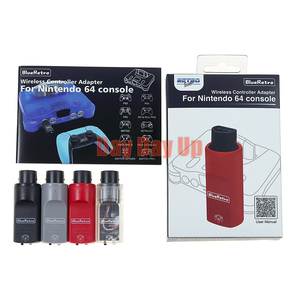 1 шт. для консоли N64, Bluetooth-совместимый джойстик, преобразователь BlueRetro, беспроводной контроллер, адаптер Bluetooth-приемника