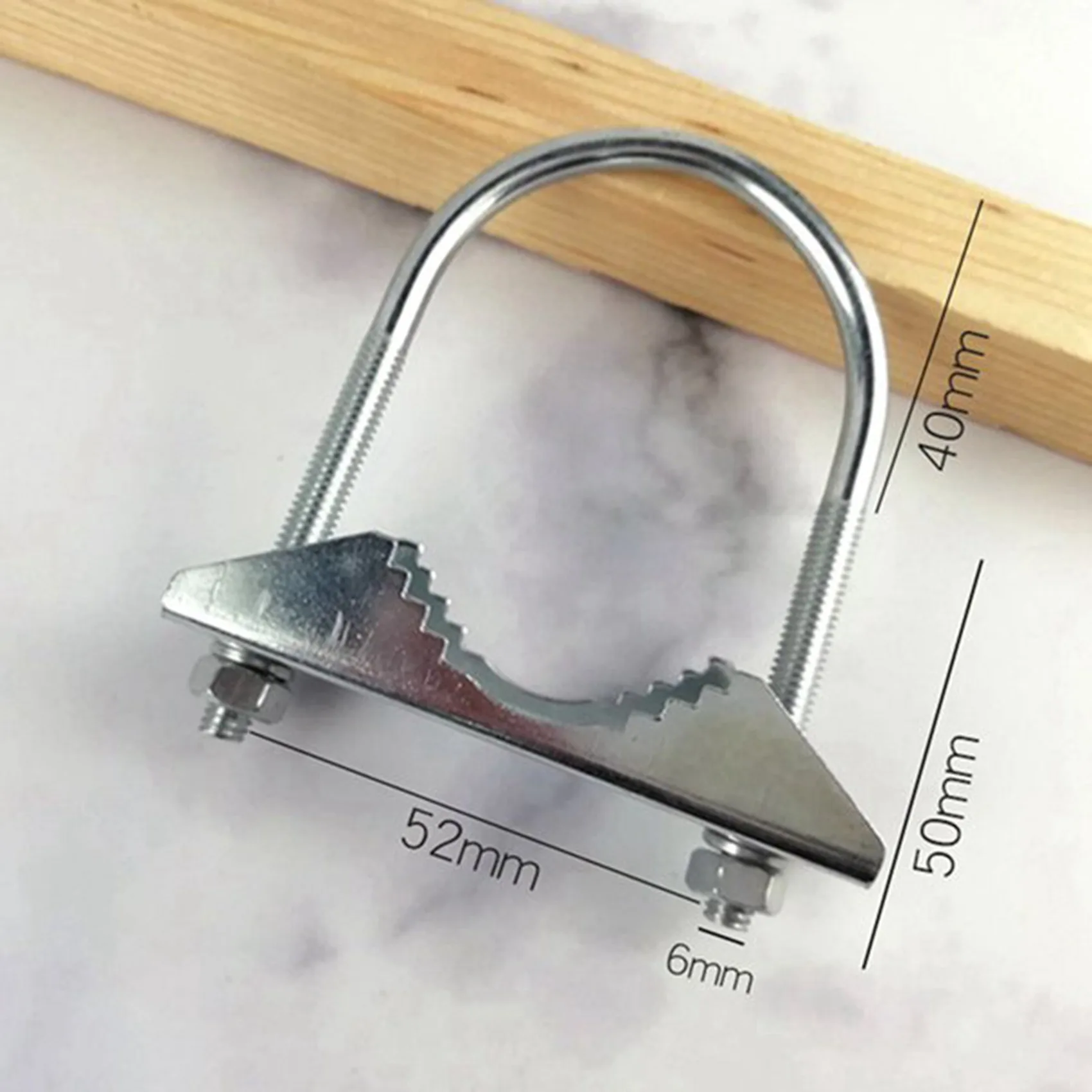

A42Z-4 Set Antenna Mast Pipe Clamp With V Jaw Block And U Bolt All Anti-Rust Finished For TV CB Ham Antenna Or Panel Pipe