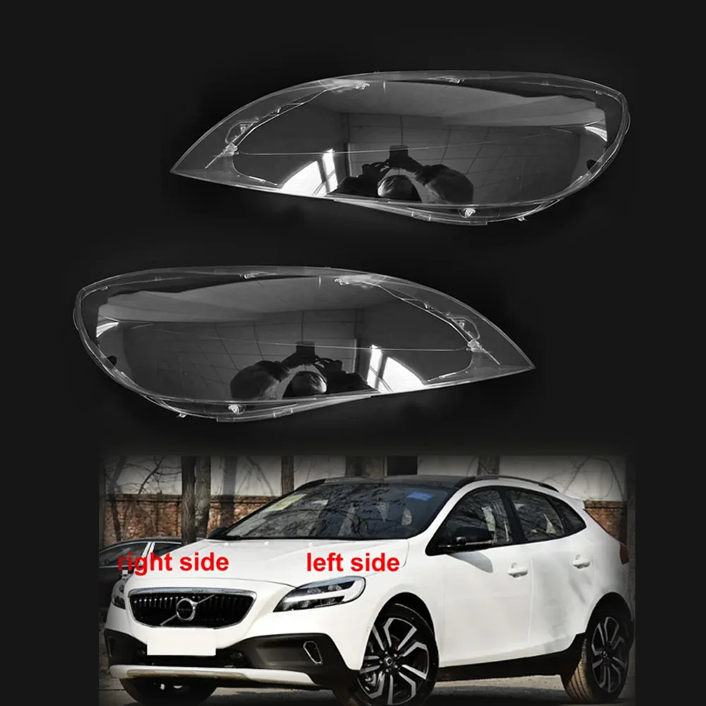 

Для Volvo V40 2017 2018 2019, автомобильные фары, крышка объектива, корпус фары, прозрачный чехол для абажура, абажур для фар
