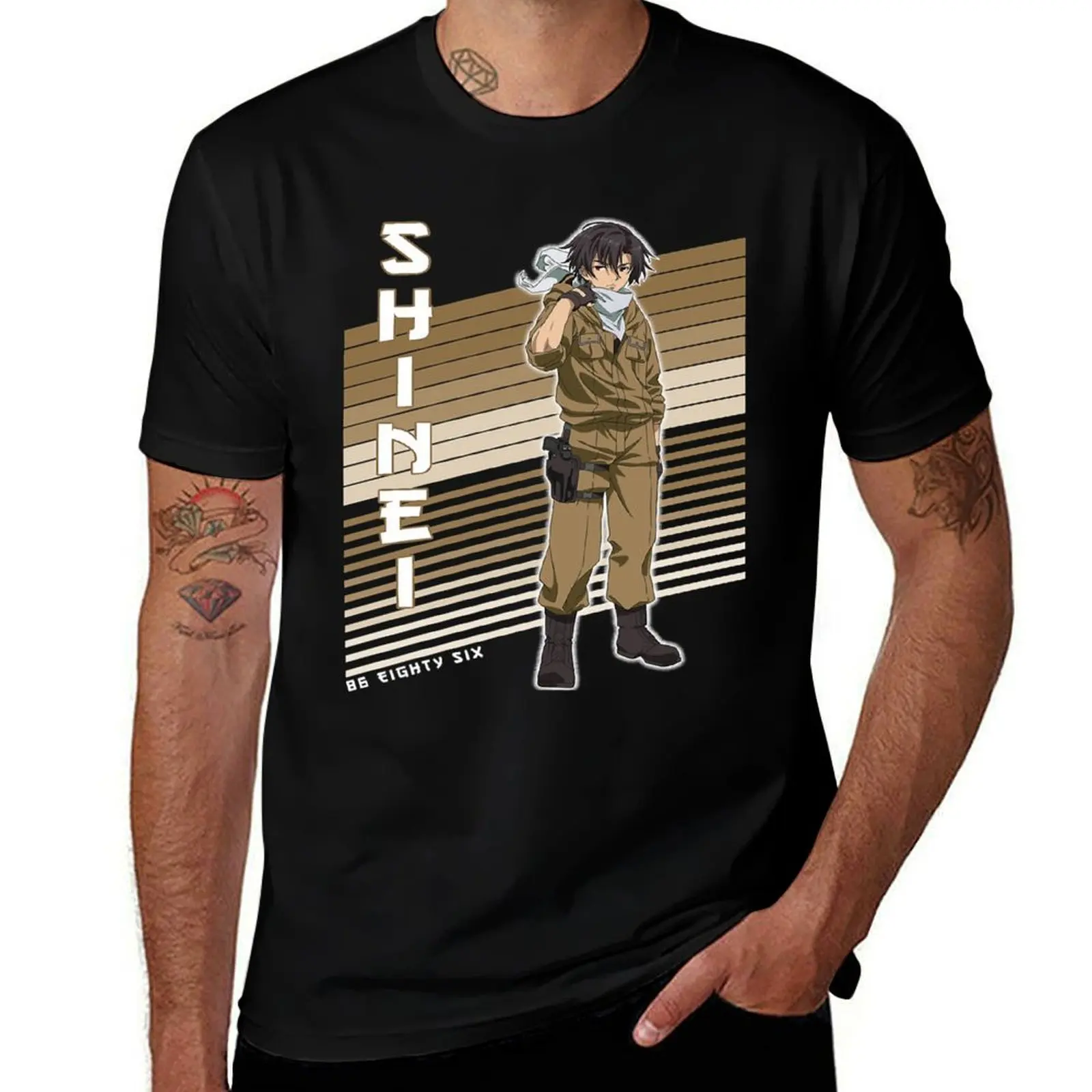 86 Eighty Six Shinei Nouzen Shin Character T-Shirt Outdoor Sports Lightweight Tee T-Shirt