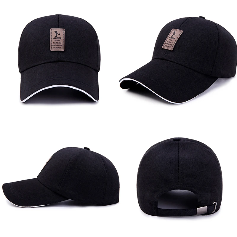 Fashion Trucker Hat Solid Baseball Cap Men Mesh Breathable Sunscreen Caps Label Stick Snapback Sunhat Summer Golf Baseball Hat