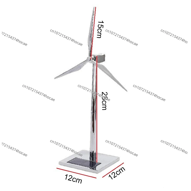 

Solar Fan Model Silver Wind Turbine Industrial Gift Office Decoration Welcome Mass Customization Enhance Company's Image
