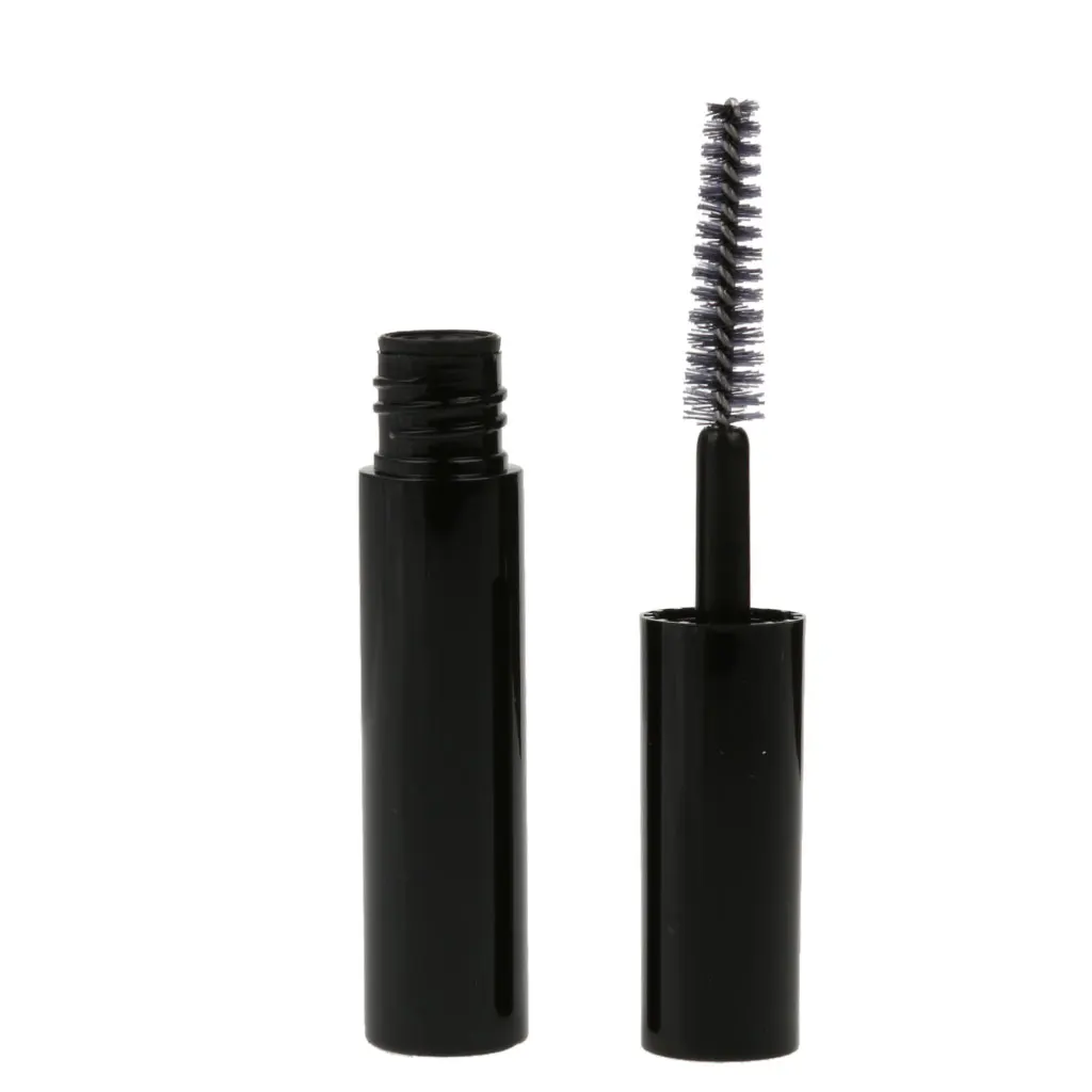 4ml Plastik leere Mascara Wimpern wachstum Flasche Lip gloss flüssige Tube schwarz