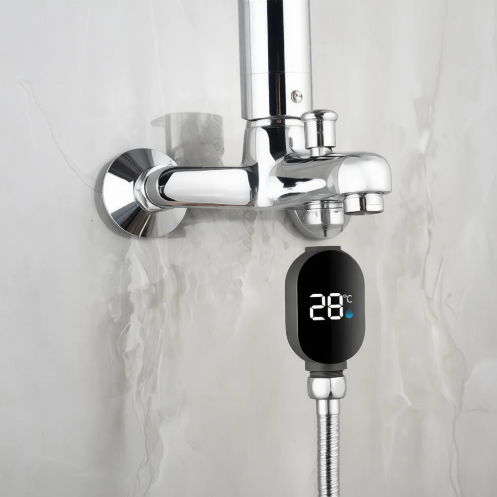 Home Bathroom Shower Thermometer LED Water Temperature Indicator Display Digital Monitor For Baby Kids Safety Bathing