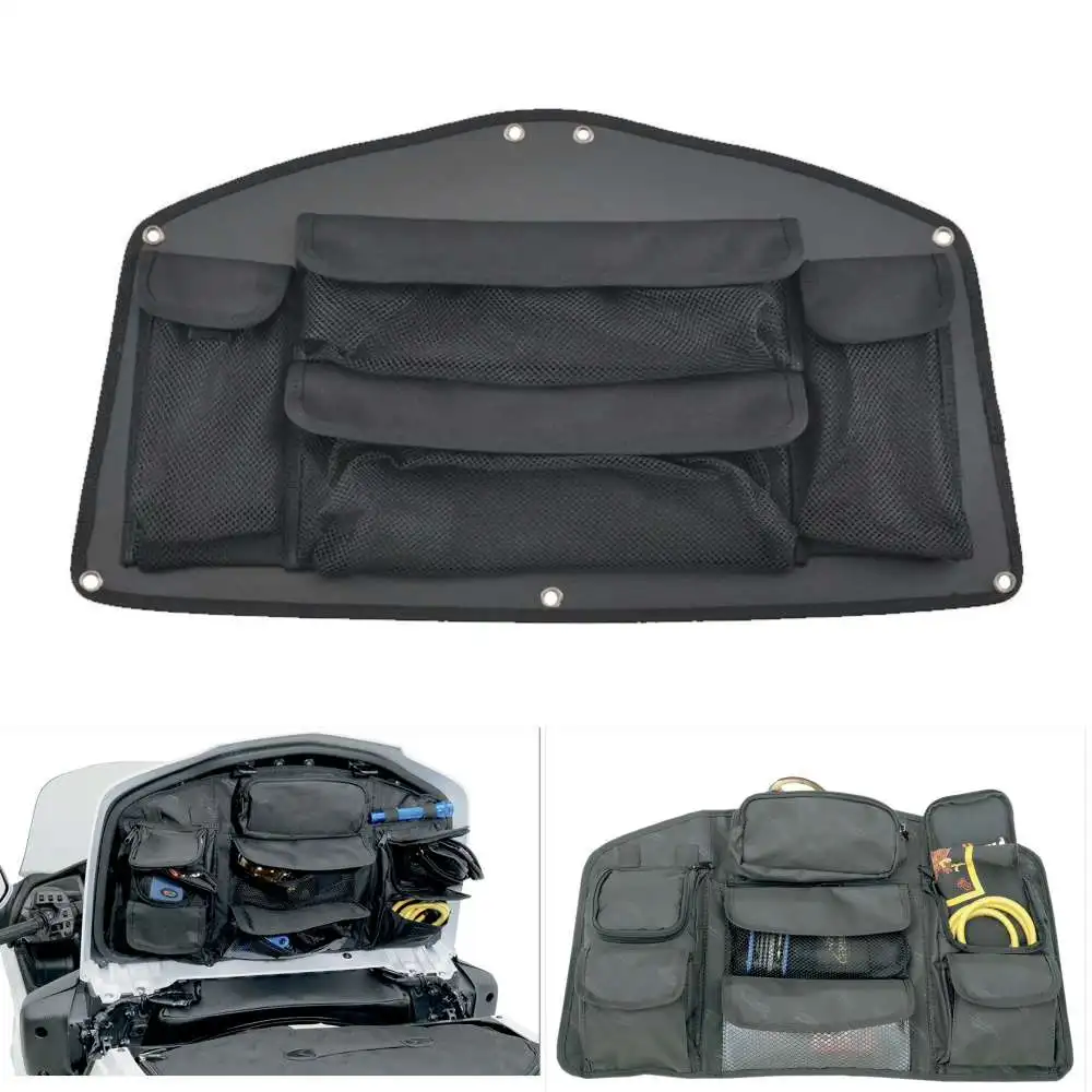 

Motorcycle Trunk Lid Organizer Bag Tool Bag Inner Luggage Net 4 Pockets For Honda Gold Wing GoldWing GL1800 2001-2017 Removable