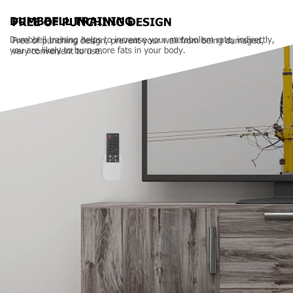 

6pcs Remote Control Storage Box Mount Abs Plastic Organizer Bracket Strong Adhesive No Punching Easy Install Bedroom Organizer