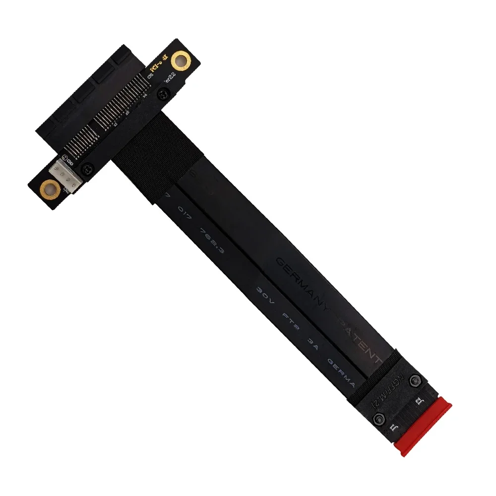 Extension Cable M2 PCI Express 32G/bps Gen3.0 Cable Extender Riser PCIe x4 3.0 PCI-E 4x To M.2 NGFF NVMe M Key 2280 Riser Card