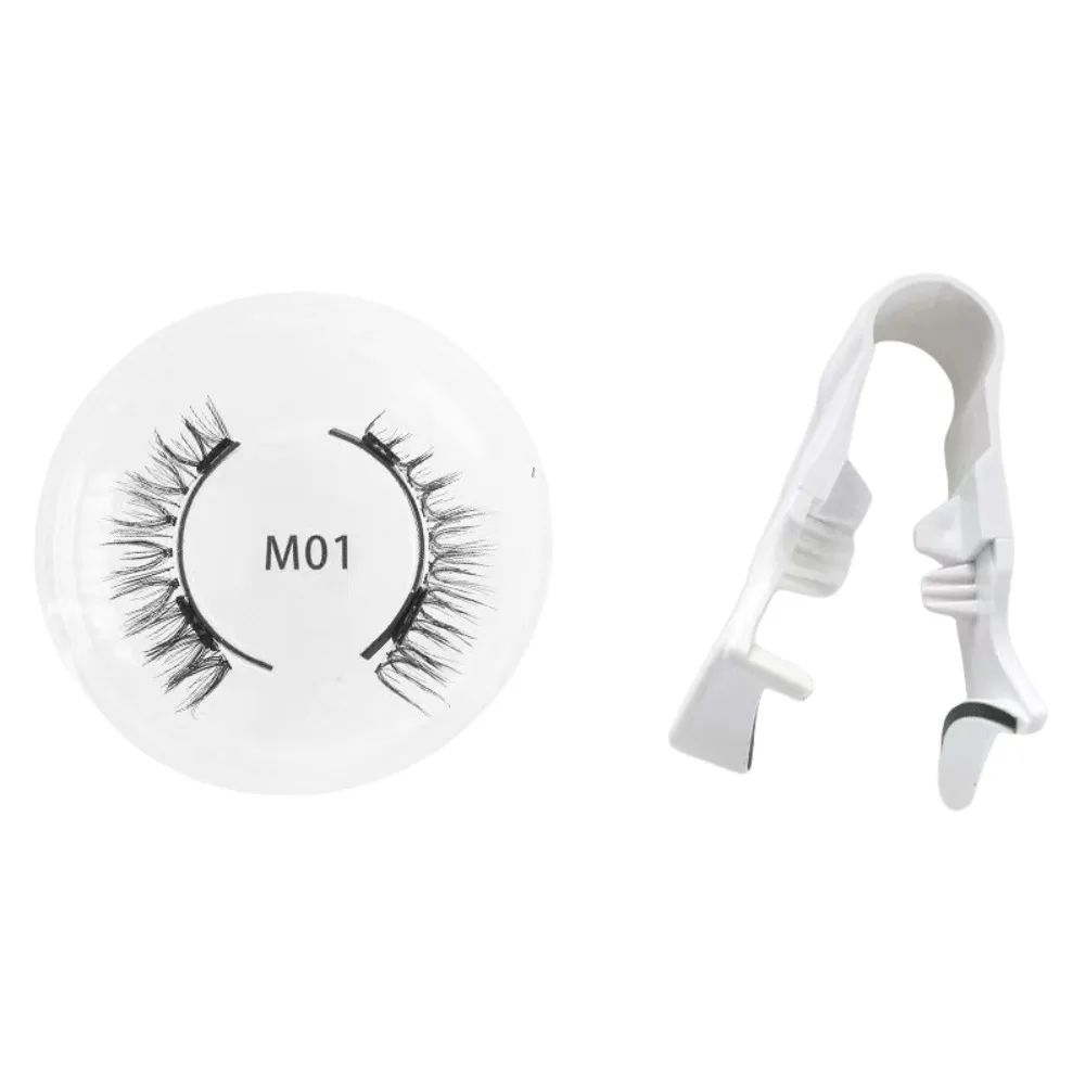 자석식 인조 속눈썹 접착제 없이 DIY 자석 속눈썹 클립 포함 재사용 가능한 3D 연장 인조 속눈썹 클러스터