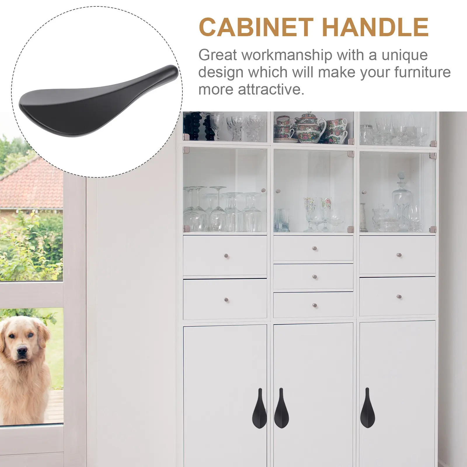 2Pcs Delicate Leaf Style Door Knob Cabinet Knob Drawer Pull Handle for Modern Furniture Cupboard Dresser Wardrobe