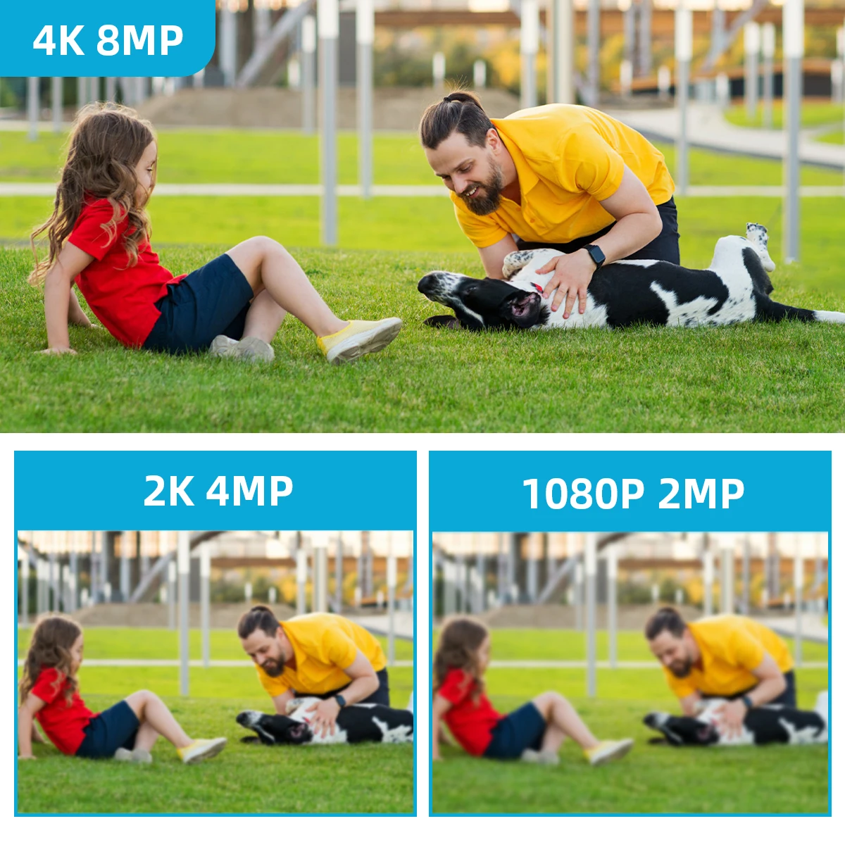 ICSees 4K PTZ IP Camera 5X Digital Zoom Wireless Surveillance Camera Outdoor Wifi Security IP Camera Full HD 8MP AI Detection