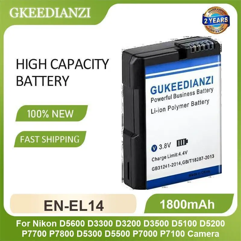 Battery For Nikon D5600 D3300 D3200 D3500 D5100 D5200 P7700 P7800 D5300 D5500 P7000 P7100 Camera Z6 Z7 D7100 D7200 D7500 D850