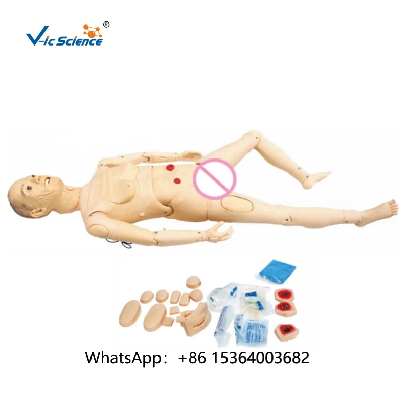 

Medical Skills Training Model Senior Fully Functional Geriatric Caregiver (male) Nursing Simulator