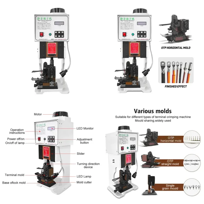 for 2T Mute Semi Automatic Copper Terminal Crimping Machine