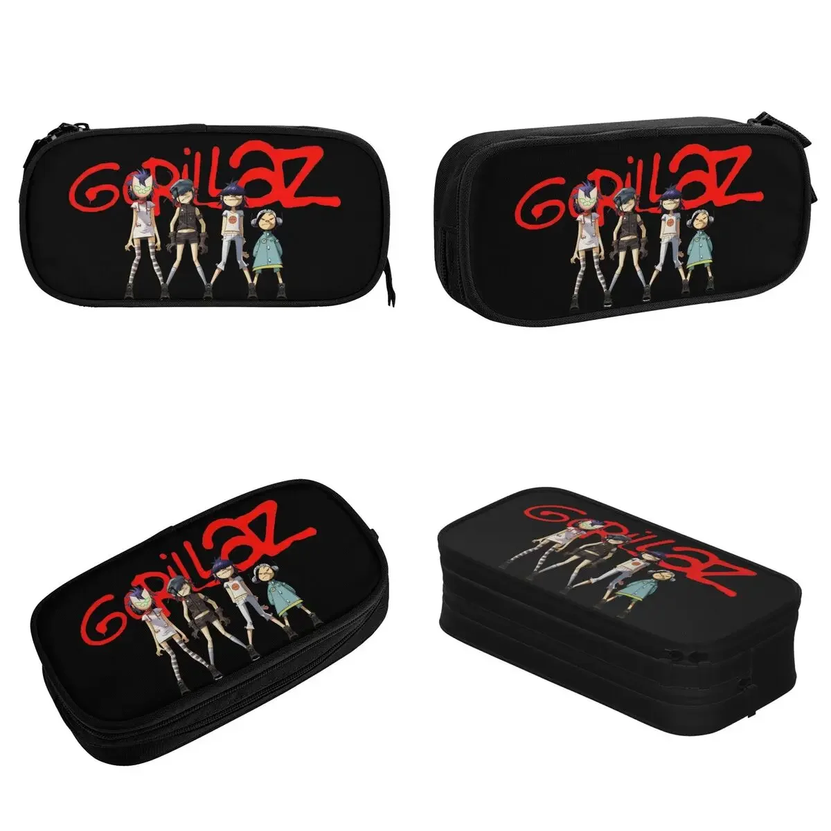 Rock Rapper Pencil Case Pencil Pouch Pen for Student Large Storage Bag Students School Gift Stationery