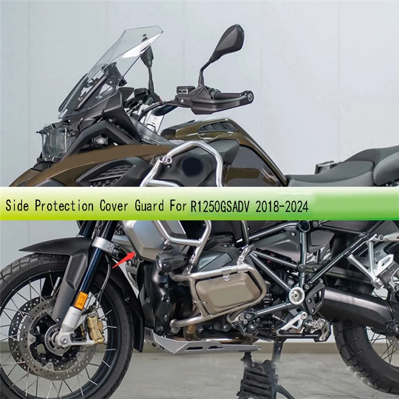 

Motorcycle Radiator Reservoir Bezel Side Protection Cover Guard For BMW Waterbird R1250GSADV 2018-2024-ABQA