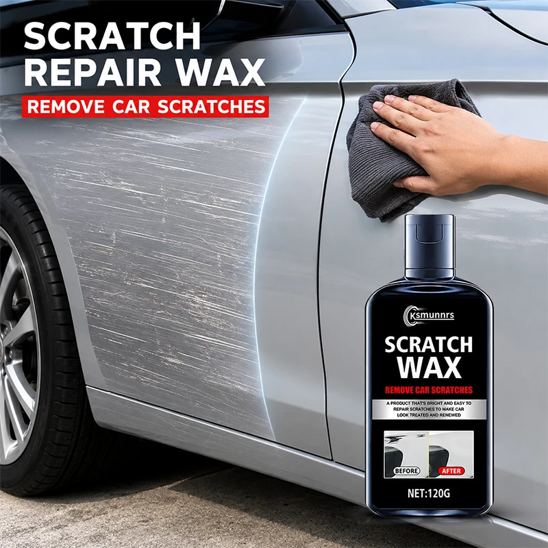 120g Car Scratch Repair Kit, Polishing Gel and Nano Scratch Remover for Paint Repair, Transparent Coating and Car Surface Care